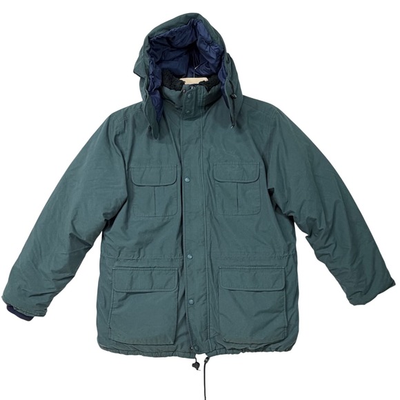 Vintage 80s 90s Eddie Bauer Ridge Line Gore-Tex Goose Down Green